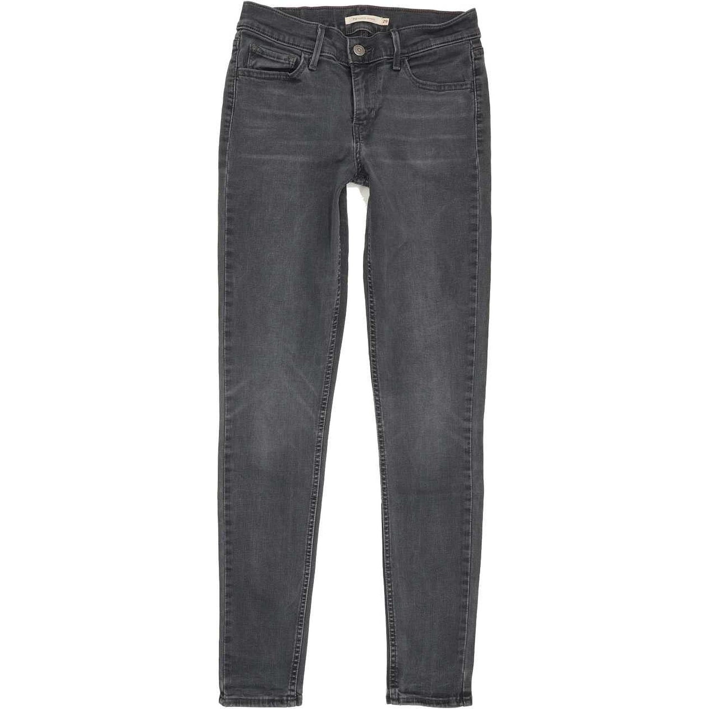 Levi's 710 Super Women Grey Skinny Slim Stretch Jeans W29 L29