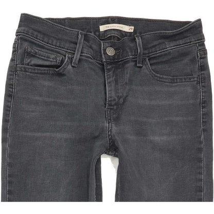 Levi's 710 Super Women Grey Skinny Slim Stretch Jeans W29 L29