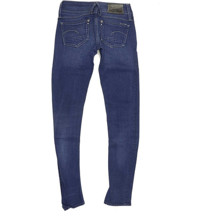 G-Star Lynn Women Blue Skinny Slim Stretch Jeans W25 L31
