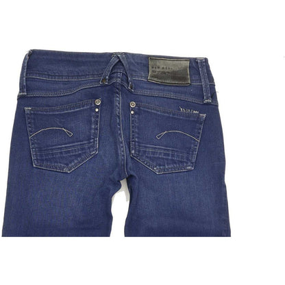G-Star Lynn Women Blue Skinny Slim Stretch Jeans W25 L31