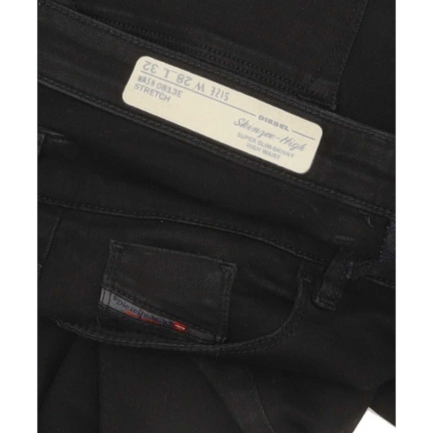 Diesel Skinzee-High Women Black Skinny Slim Stretch Jeans W28 L32