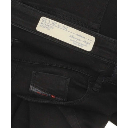 Diesel Skinzee-High Women Black Skinny Slim Stretch Jeans W28 L32