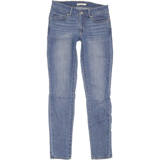 Levi's 711 Women Blue Skinny Slim Stretch Jeans W26 L30