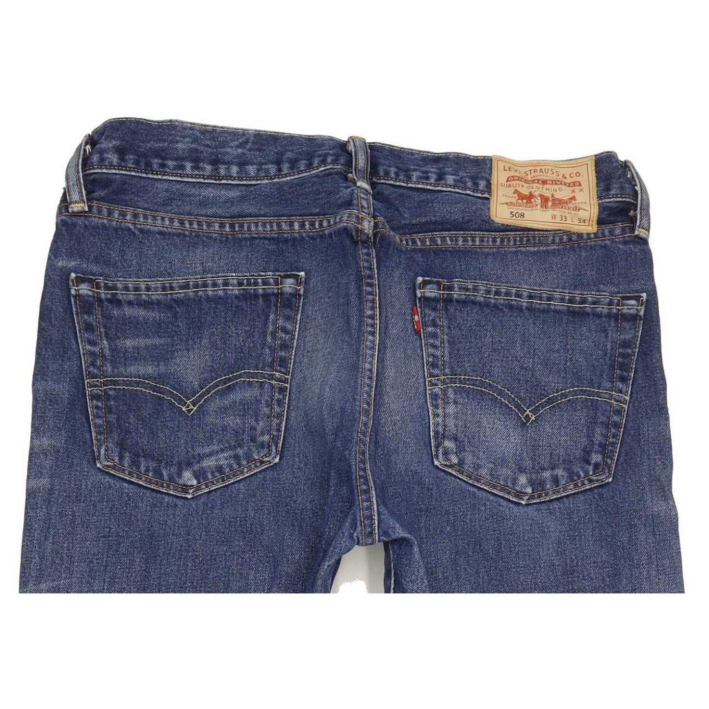 Levi's 508 Men Blue Straight Slim Jeans W33 L33