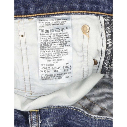 Levi's 508 Men Blue Straight Slim Jeans W33 L33