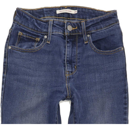 Levi's 721 High Rise Women Blue Skinny Stretch Jeans W25 L32