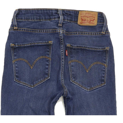 Levi's 721 High Rise Women Blue Skinny Stretch Jeans W25 L32