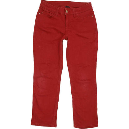 Lee Women Red Straight Regular Stretch Jeans W30 L25