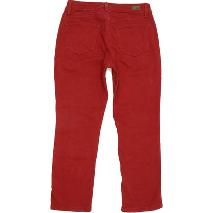 Lee Women Red Straight Regular Stretch Jeans W30 L25