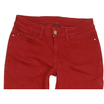 Lee Women Red Straight Regular Stretch Jeans W30 L25