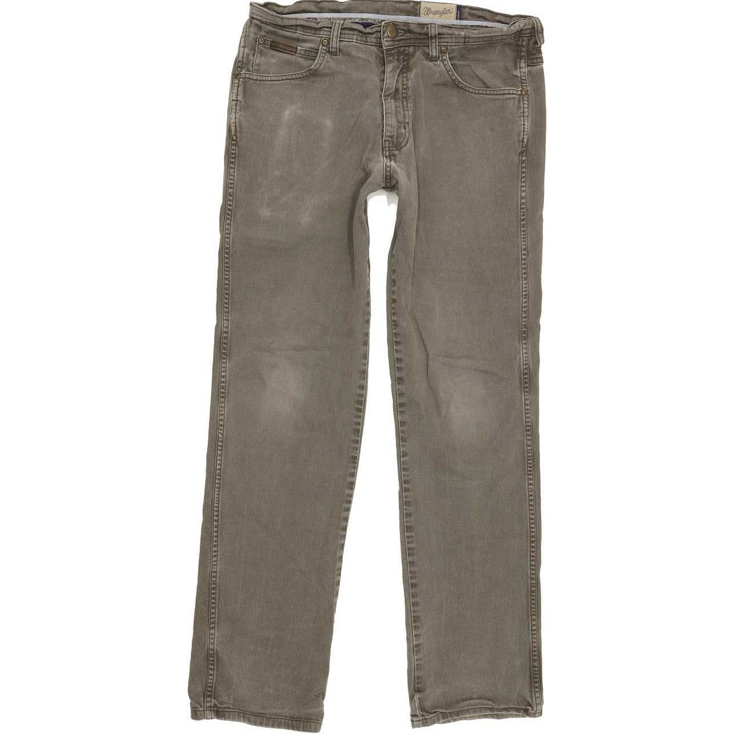 Wrangler Arizona Men Grey Straight Regular Stretch Jeans W34 L31