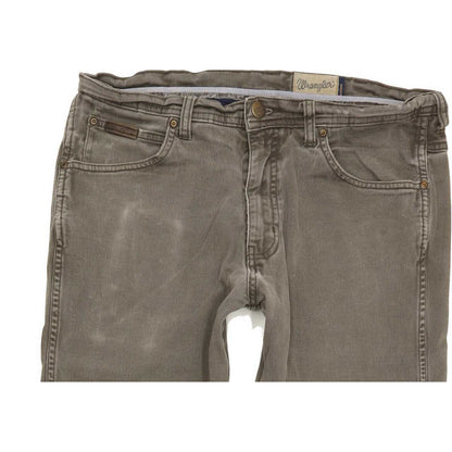 Wrangler Arizona Men Grey Straight Regular Stretch Jeans W34 L31
