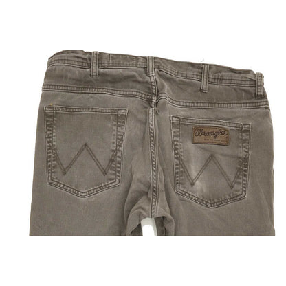 Wrangler Arizona Men Grey Straight Regular Stretch Jeans W34 L31