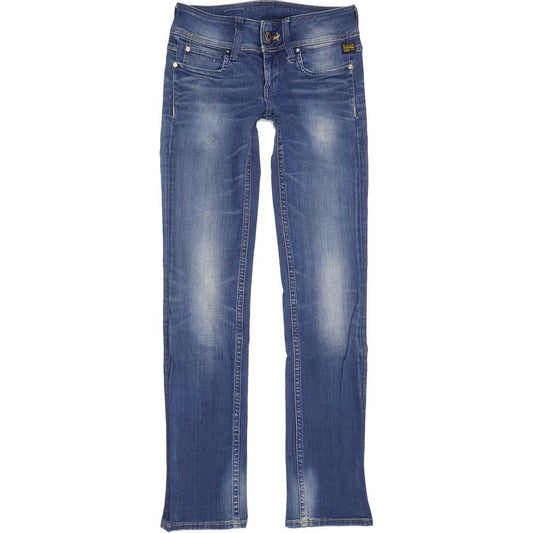 G-Star Ford Women Blue Straight Slim Stretch Jeans W27 L33