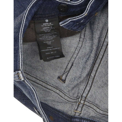 G-Star Midge Saddle Mid Women Blue Straight Slim Stretch Jeans W28 L32