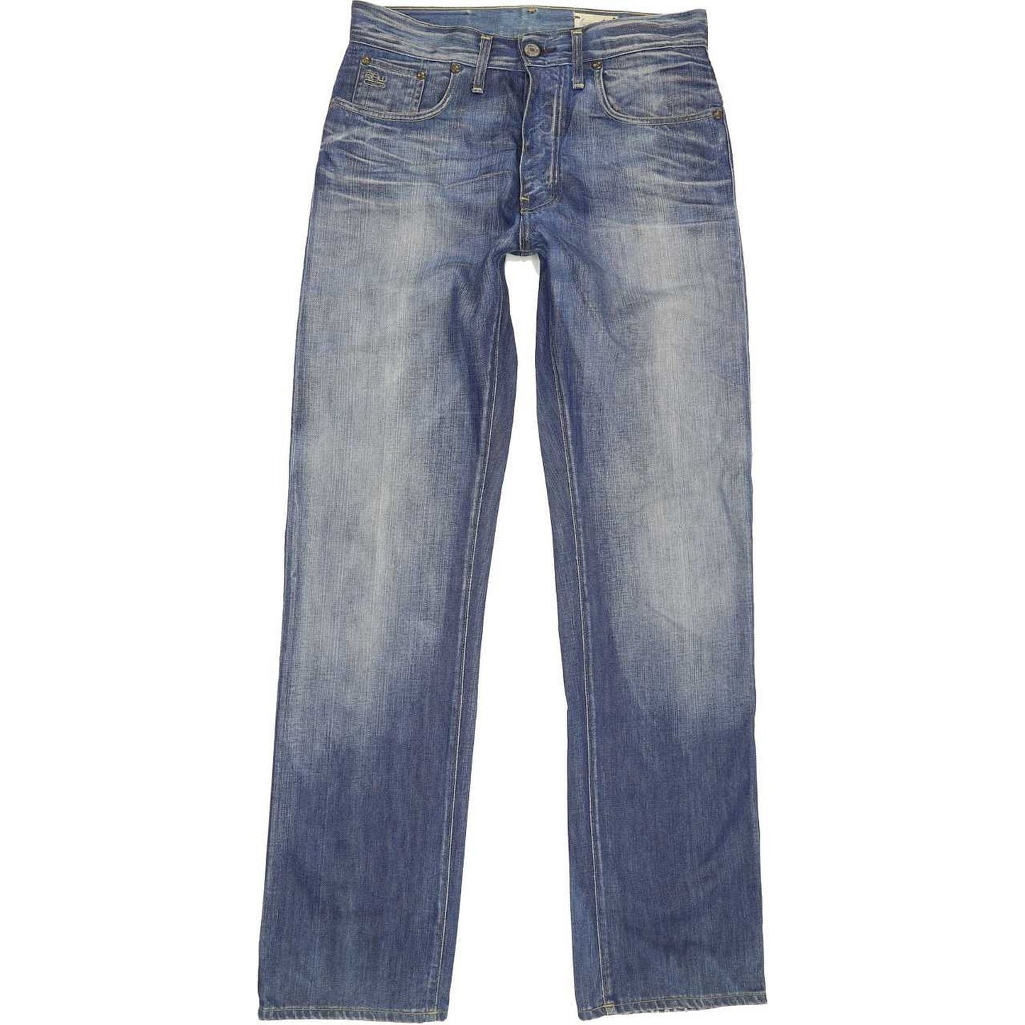 G-Star 3301 Men Blue Straight Regular Jeans W30 L34