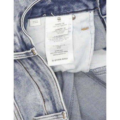 G-Star 5622 Mid Women Blue Skinny Slim Stretch Jeans W28 L29