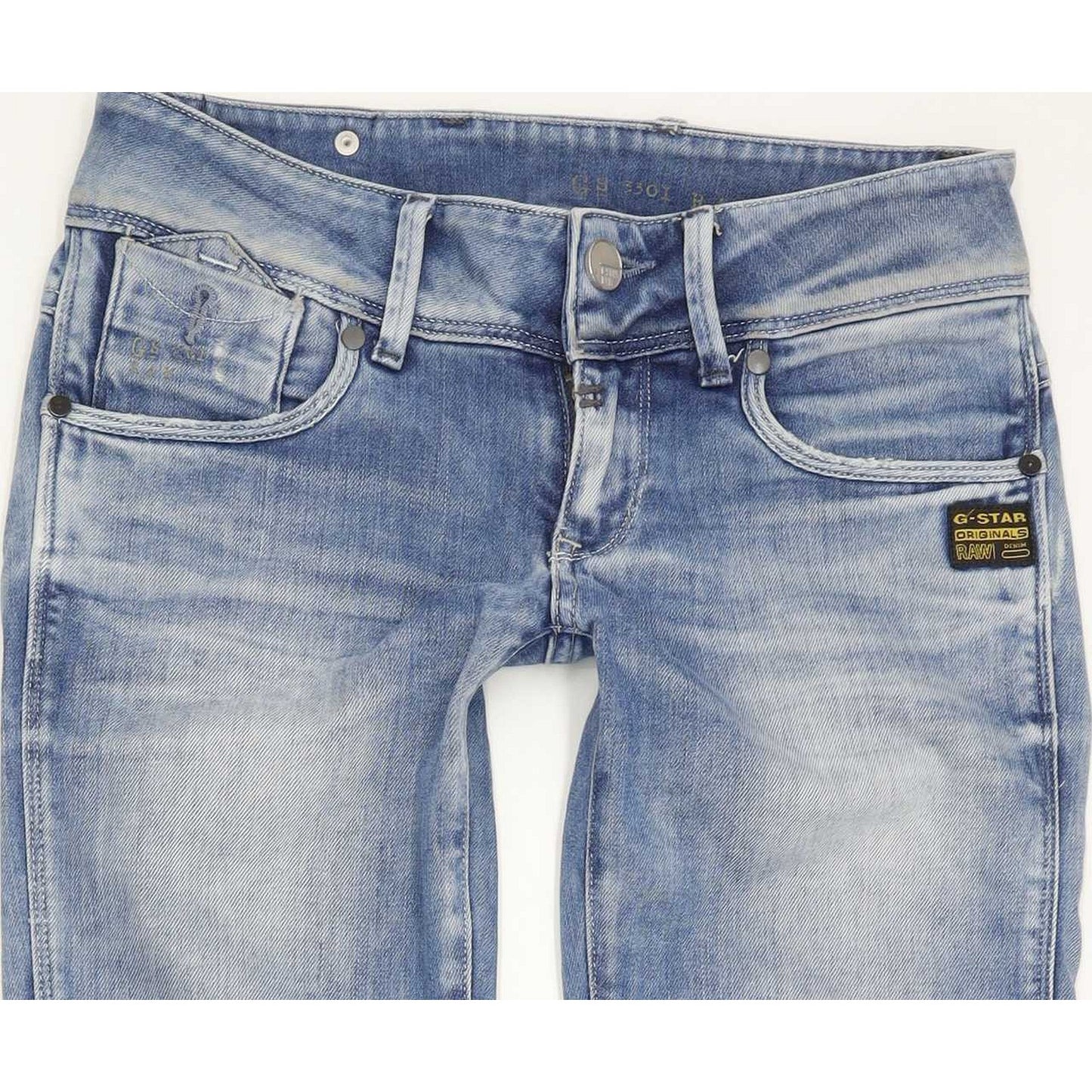 G-Star Fender Women Blue Skinny Slim Jeans W25 L31