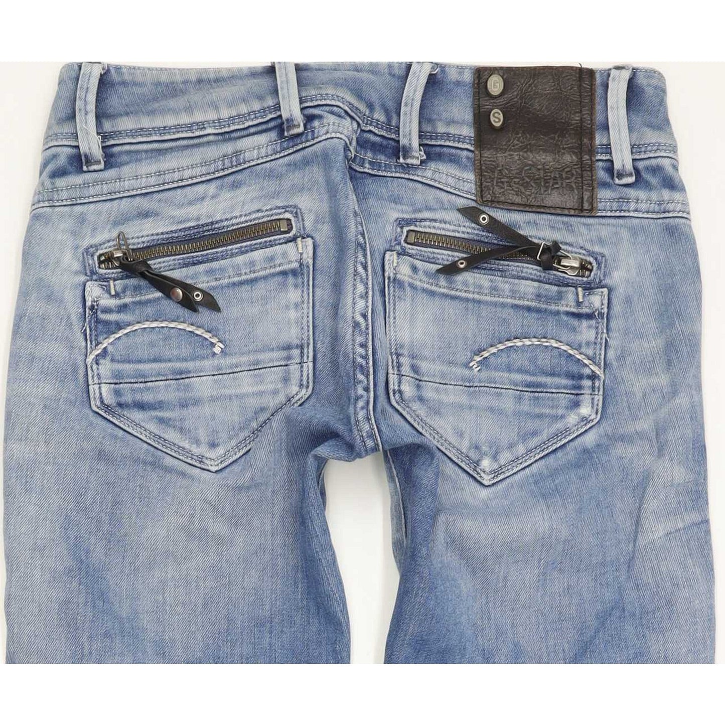 G-Star Fender Women Blue Skinny Slim Jeans W25 L31