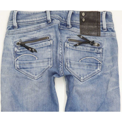 G-Star Fender Women Blue Skinny Slim Jeans W25 L31