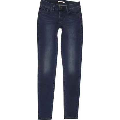 Levi's 710 Super Women Blue Skinny Slim Stretch Jeans W28 L32