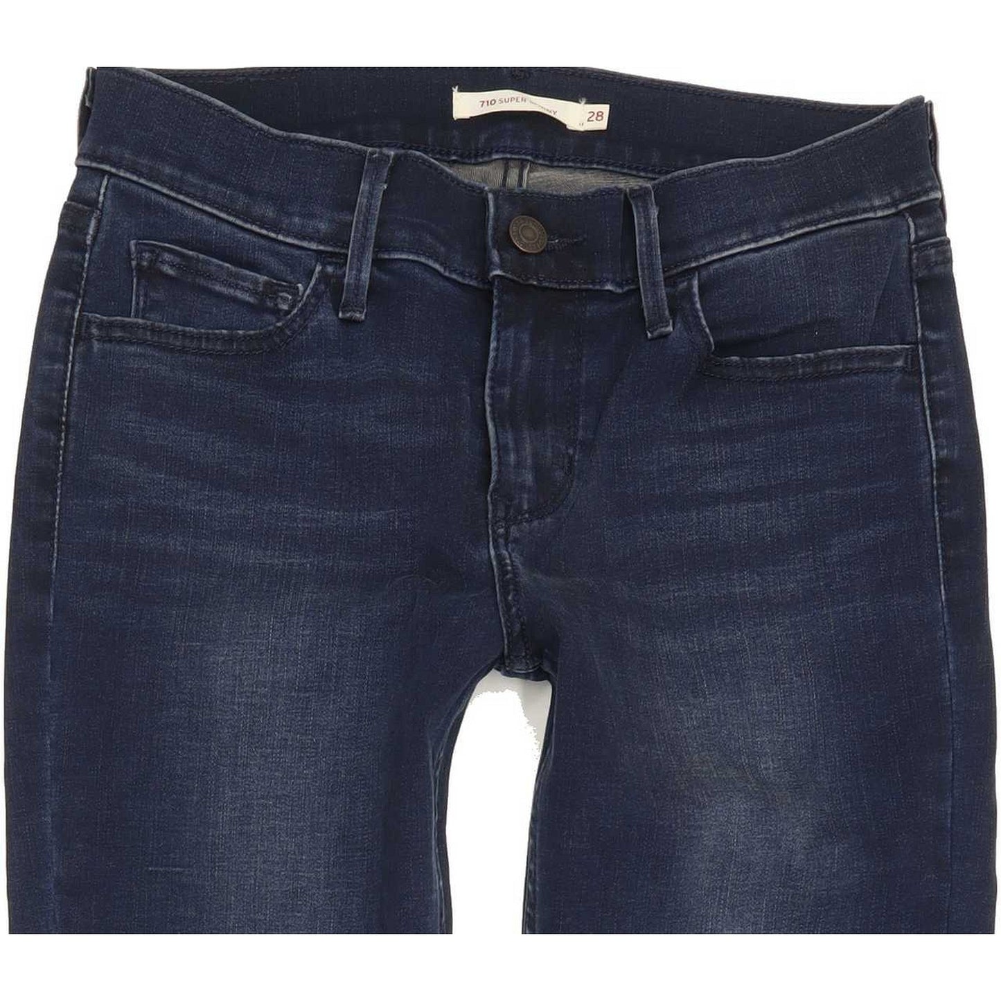 Levi's 710 Super Women Blue Skinny Slim Stretch Jeans W28 L32