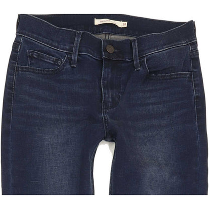 Levi's 710 Super Women Blue Skinny Slim Stretch Jeans W28 L32