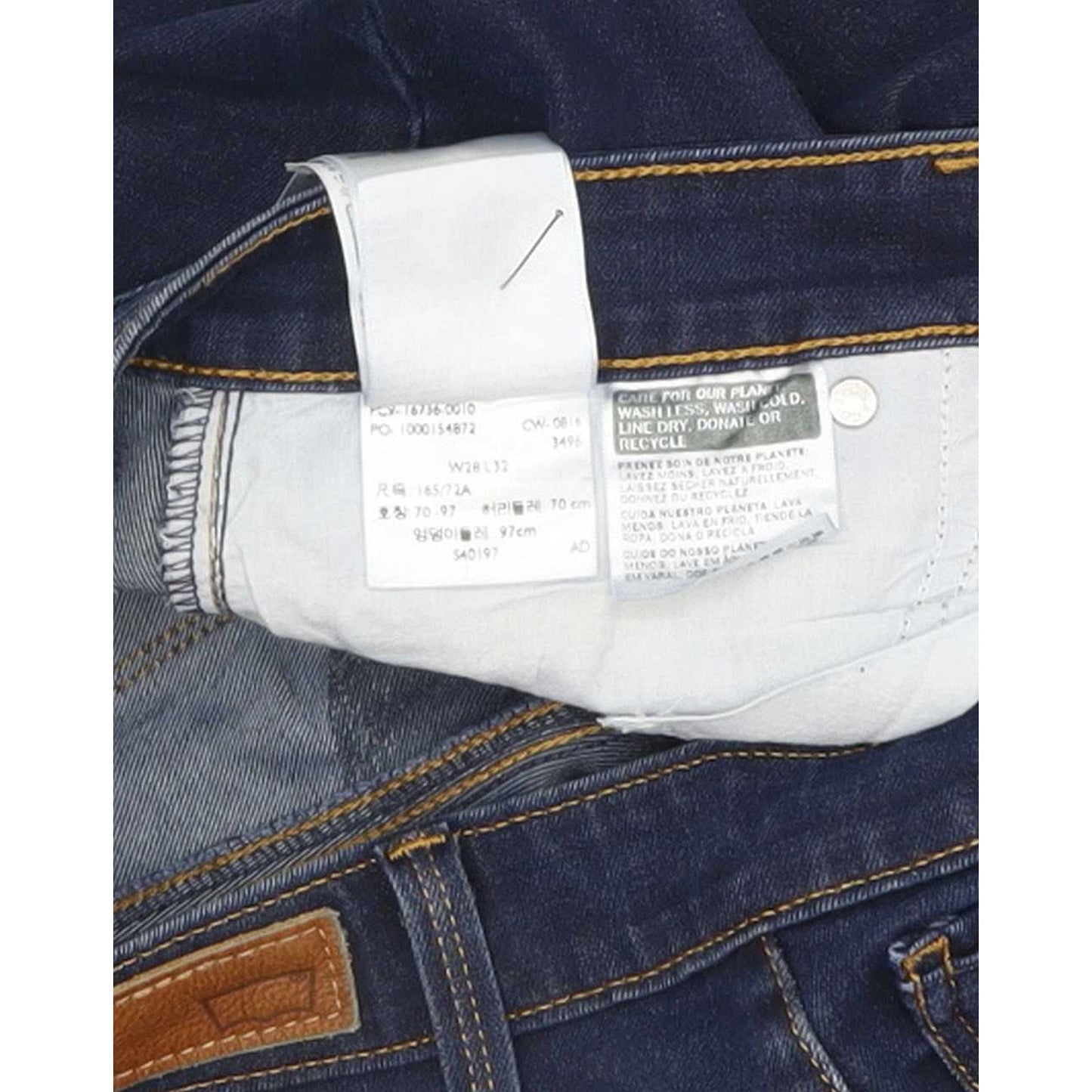 Levi's Women Blue Straight Slim Jeans W28 L31