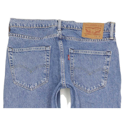 Levi's 511 Men Blue Straight Slim Stretch Jeans W32 L32