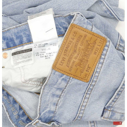 Levi's 512 Men Blue Tapered Slim Jeans W32 L30
