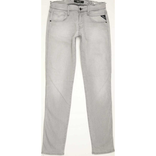 Replay Anbass Men Grey Straight Regular Jeans W30 L32