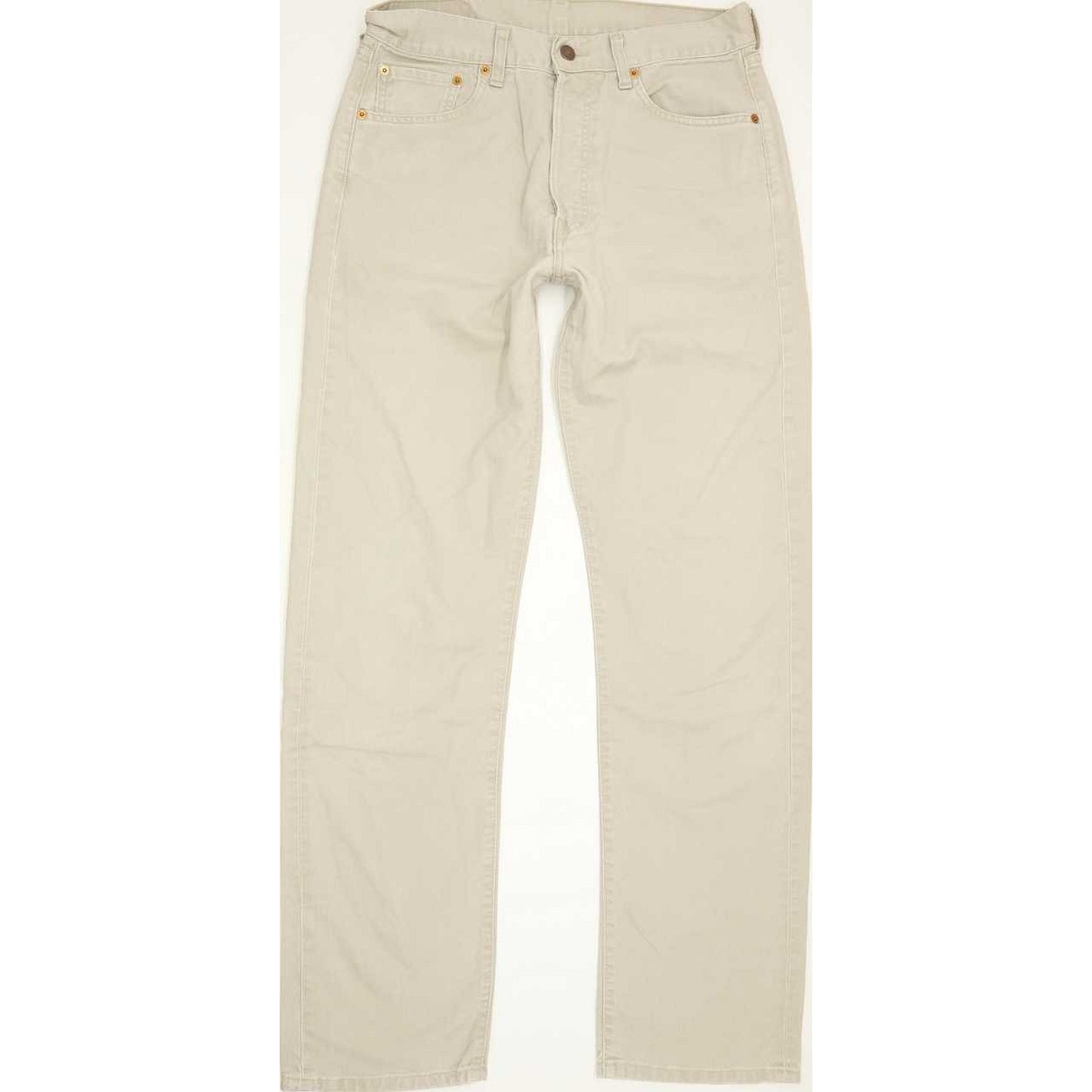 Levi's 551 Men Beige Straight Regular Jeans W32 L33