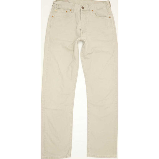 Levi's 551 Men Beige Straight Regular Jeans W32 L33