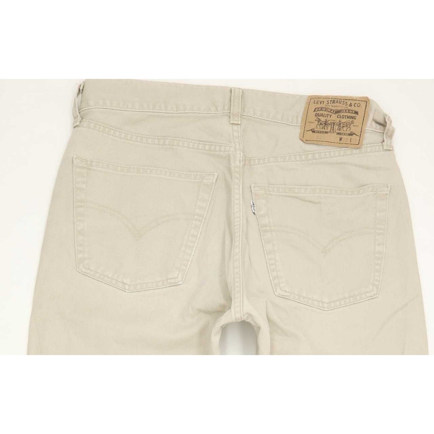 Levi's 551 Men Beige Straight Regular Jeans W32 L33