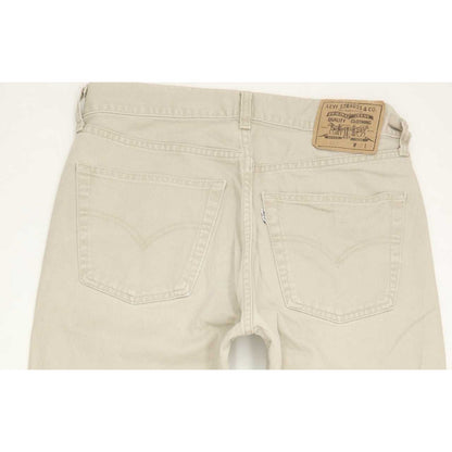 Levi's 551 Men Beige Straight Regular Jeans W32 L33