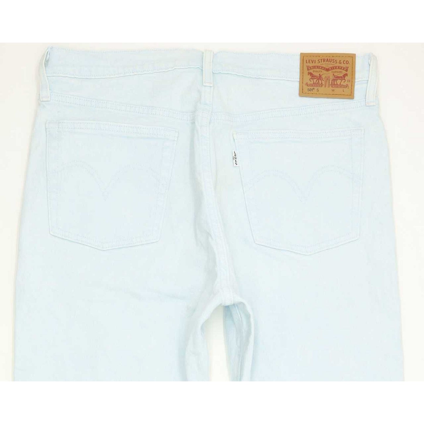 Levi's 502 Blue Tapered Slim Stretch Jeans High Waisted W31 L28