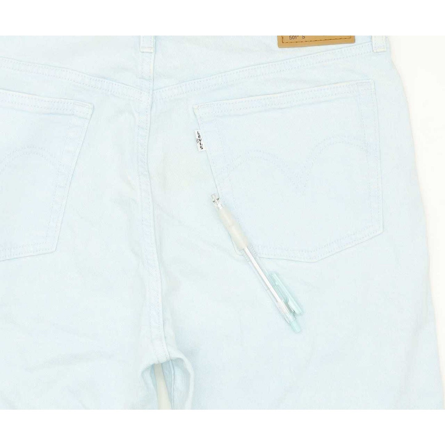 Levi's 502 Blue Tapered Slim Stretch Jeans High Waisted W31 L28