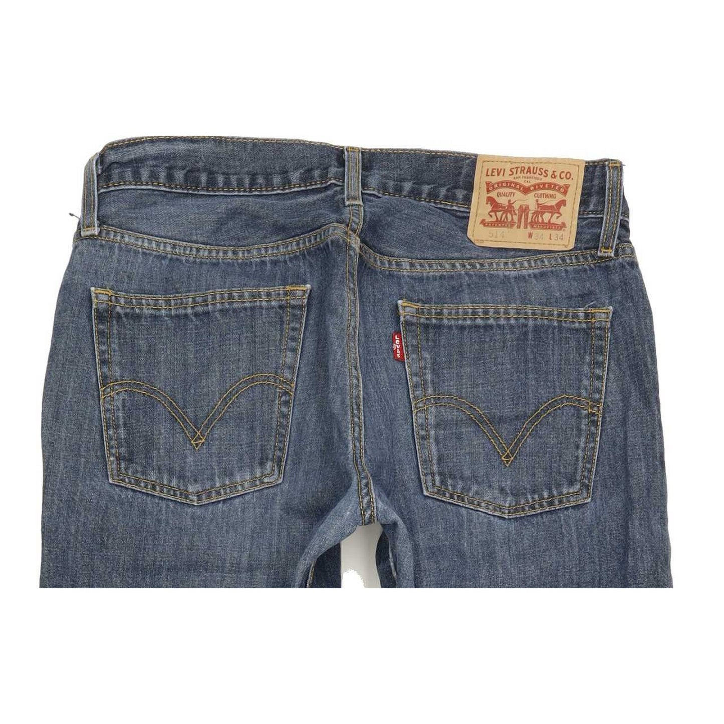 Levi's 514 Men Blue Straight Slim Jeans W34 L33