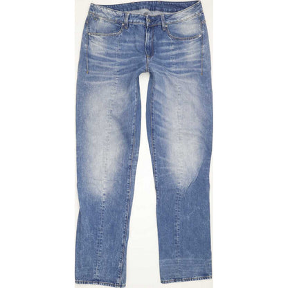 G-Star Lanc 3D High Women Blue Straight Regular Jeans W32 L33