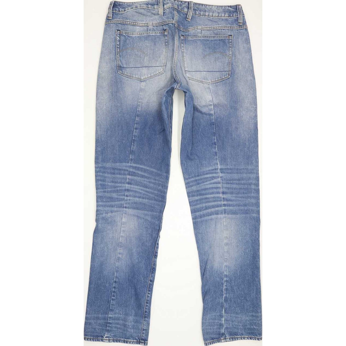 G-Star Lanc 3D High Women Blue Straight Regular Jeans W32 L33