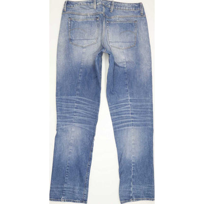 G-Star Lanc 3D High Women Blue Straight Regular Jeans W32 L33