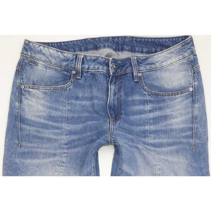 G-Star Lanc 3D High Women Blue Straight Regular Jeans W32 L33