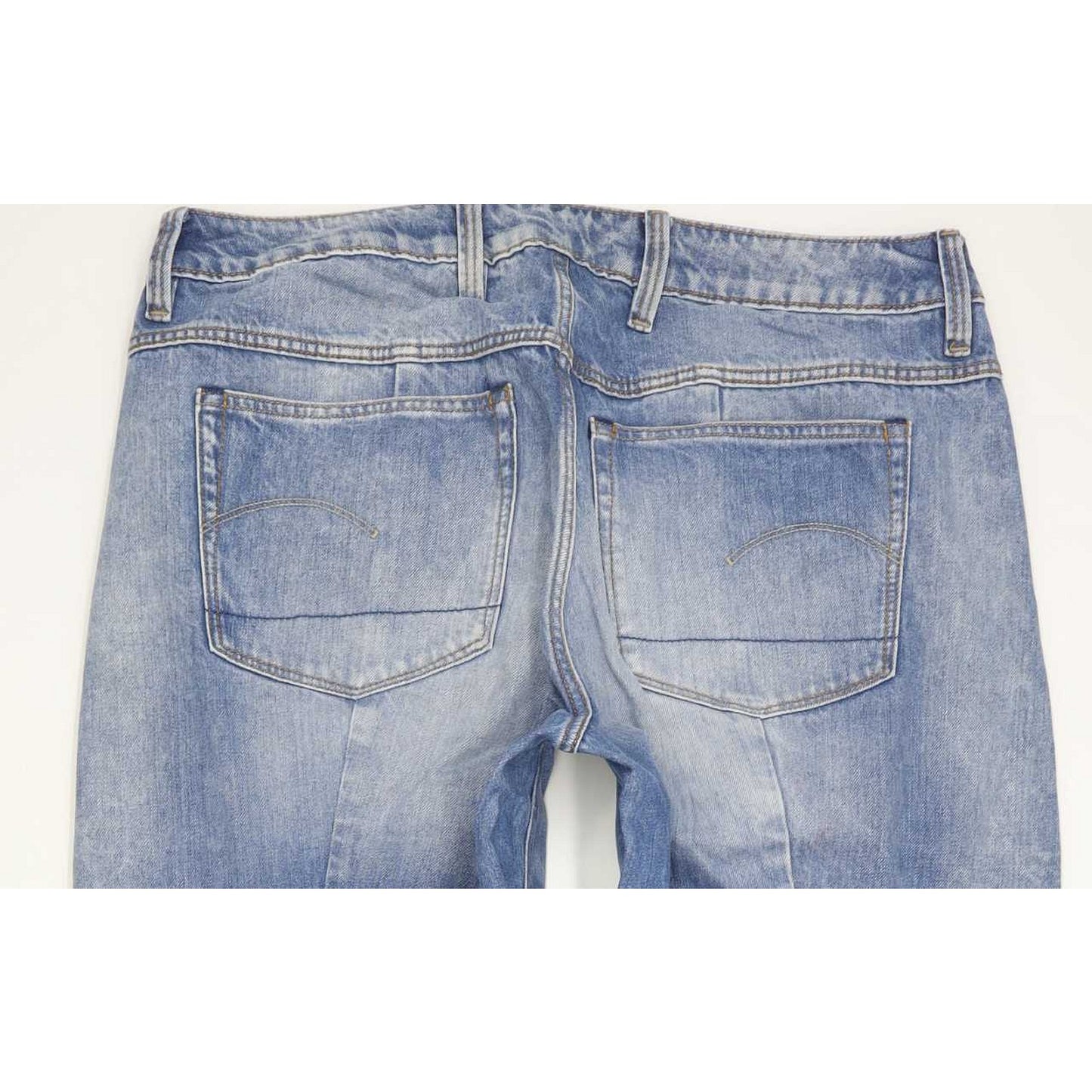 G-Star Lanc 3D High Women Blue Straight Regular Jeans W32 L33