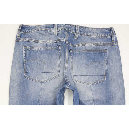 G-Star Lanc 3D High Women Blue Straight Regular Jeans W32 L33