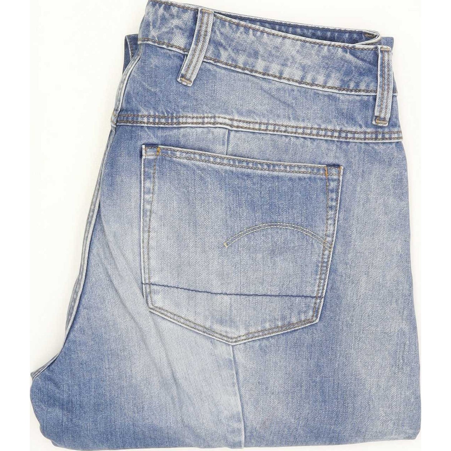 G-Star Lanc 3D High Women Blue Straight Regular Jeans W32 L33