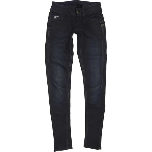 G-Star Women Navy Skinny Slim Jeans W26 L30