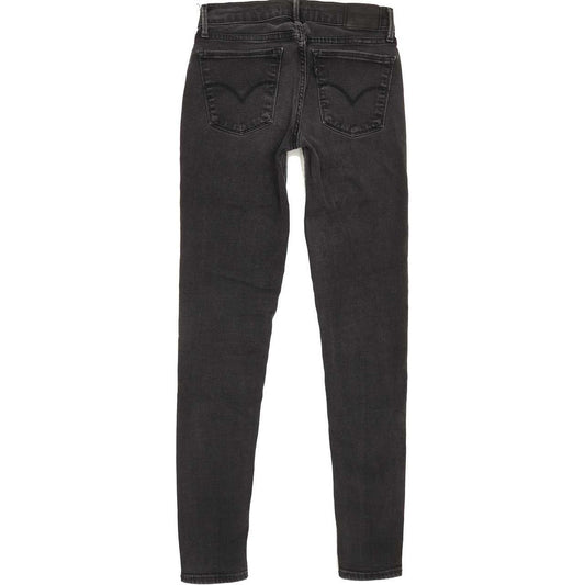 Levi's 710 Super Women Charcoal Skinny Slim Stretch Jeans W27 L29