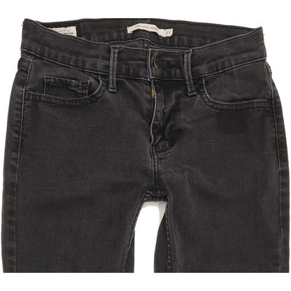 Levi's 710 Super Women Charcoal Skinny Slim Stretch Jeans W27 L29