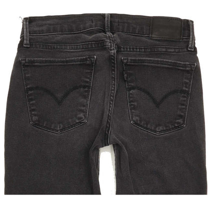 Levi's 710 Super Women Charcoal Skinny Slim Stretch Jeans W27 L29