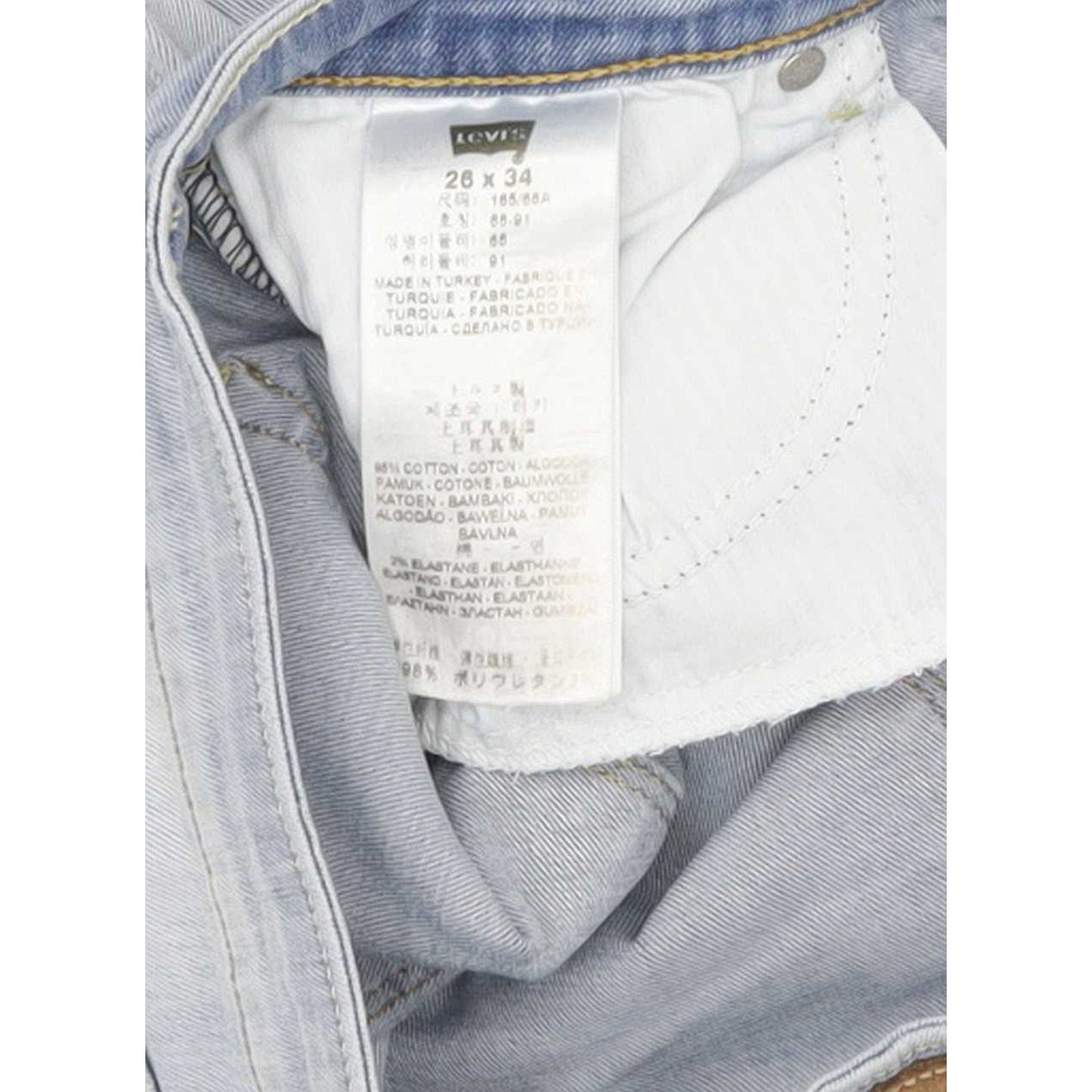 Levi's Demi Curve Women Blue Skinny Slim Stretch Jeans W26 L27